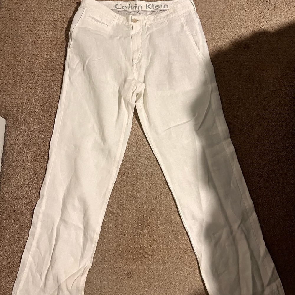Calvin Klein white pants